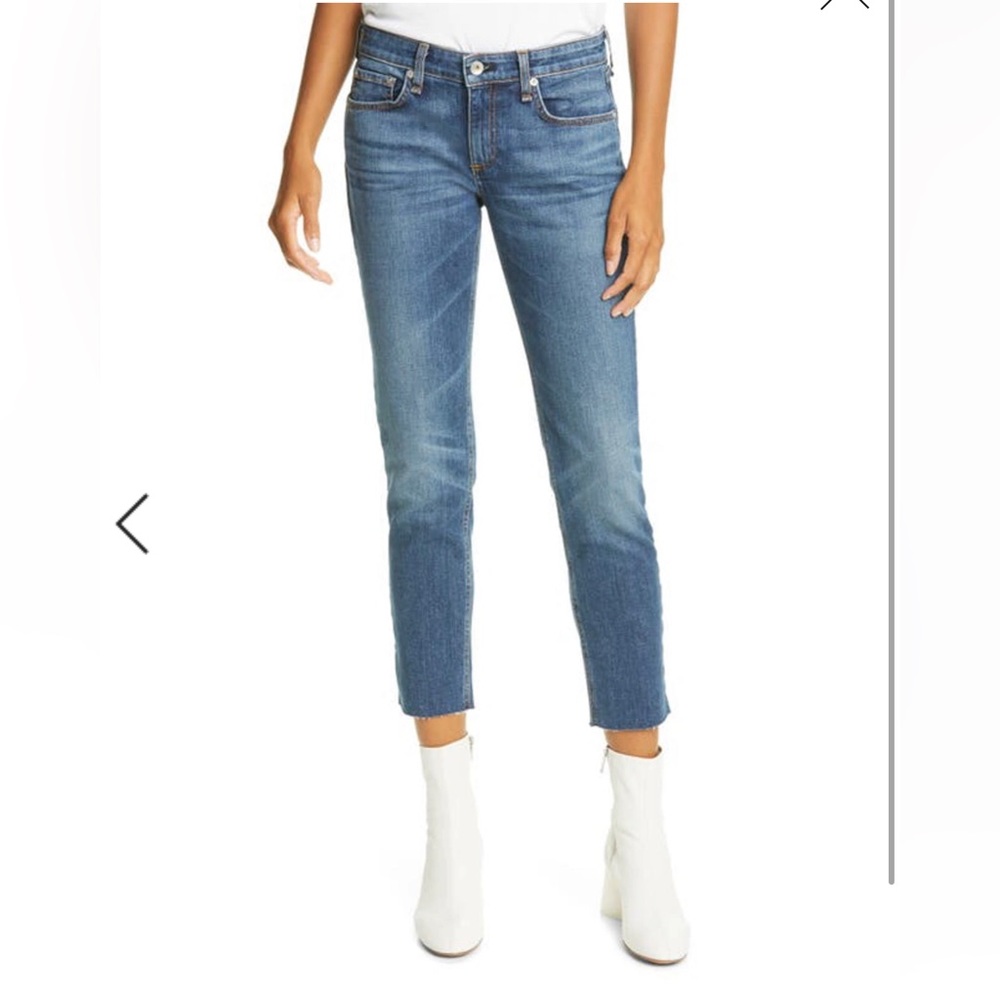 RAG & BONE  DRE SLIM FIT ANKLE BOYFRIEND JEANS IN ARROW HIGH SIZE 31